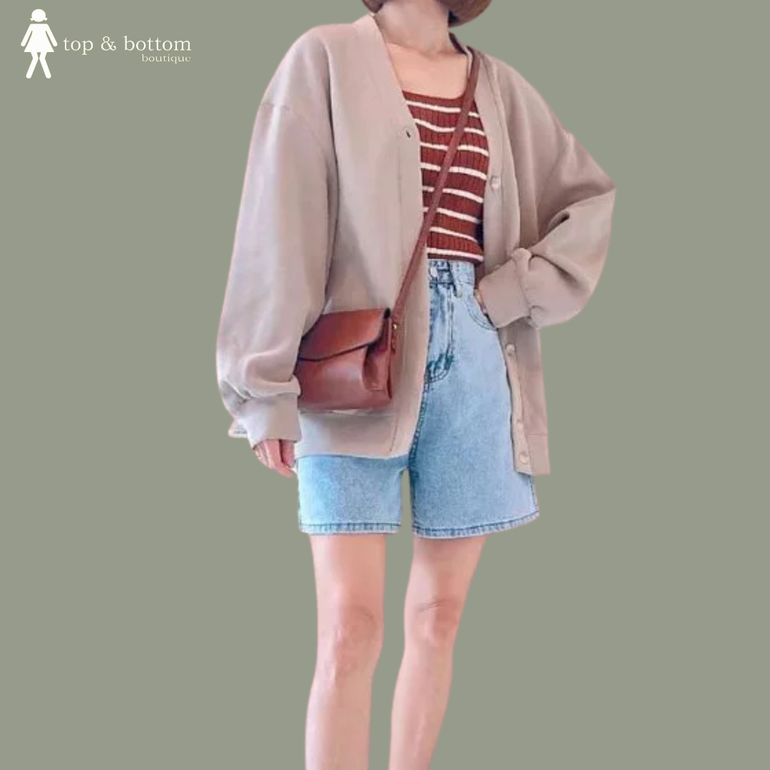 HIGH WAISTED DENIM SHORTS