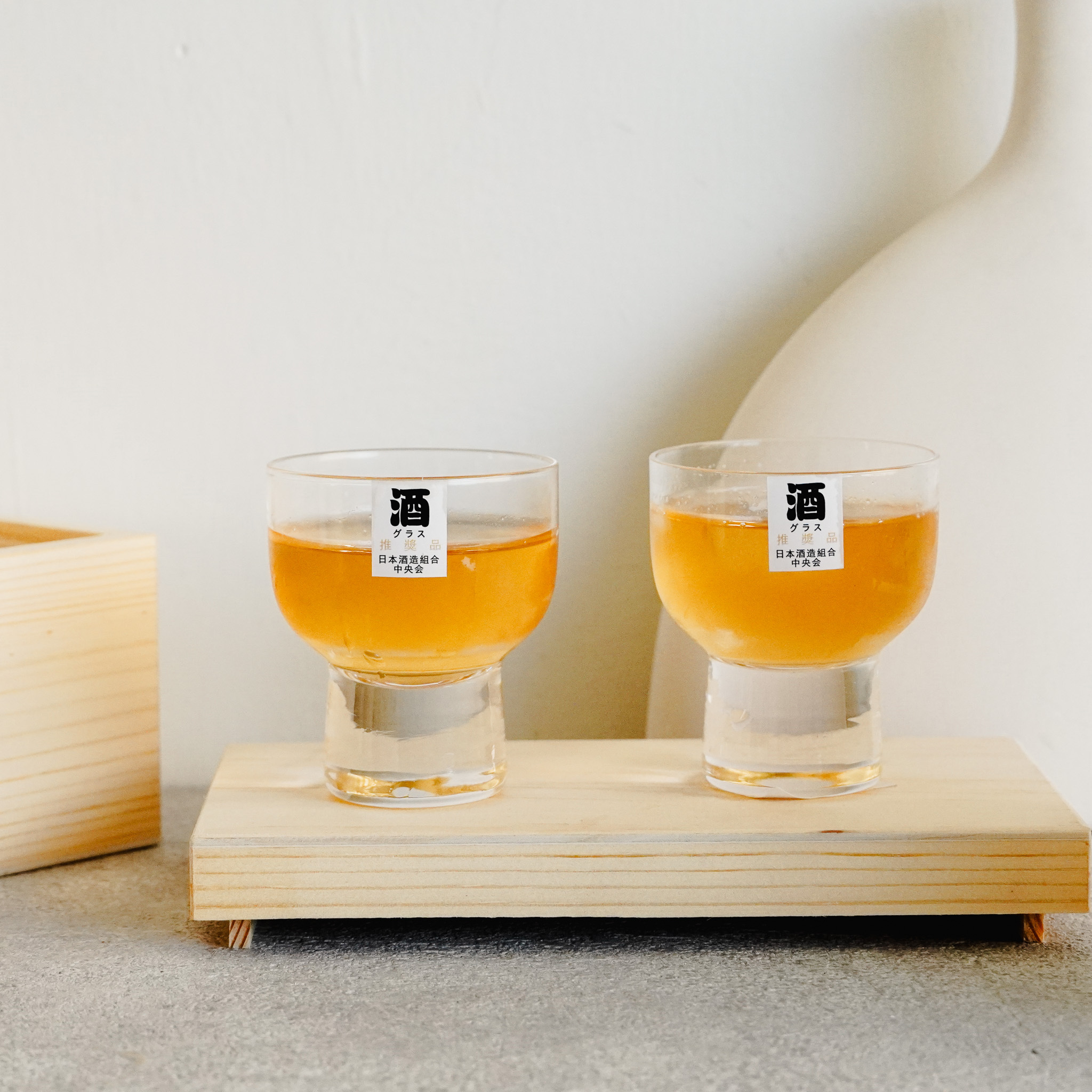日式清酒水晶玻璃杯  70 125ml 兩入木盒裝