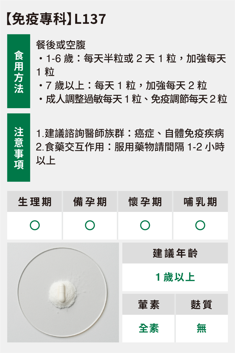 免疫專科食用方式與注意事項