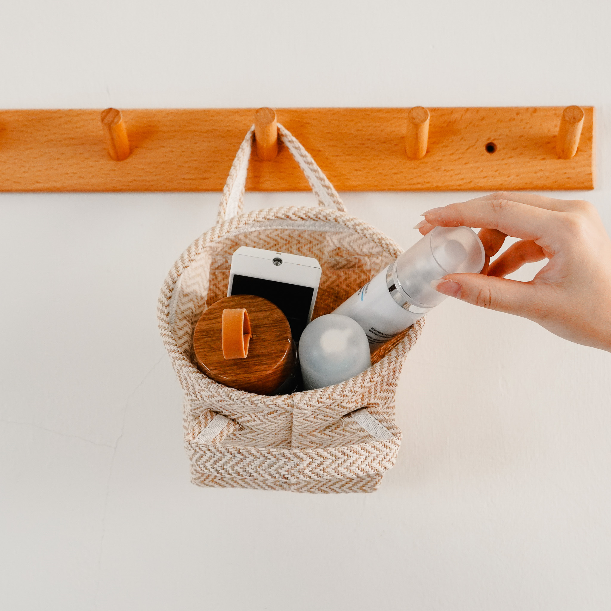 棉麻可摺疊收納籃 L/M/S