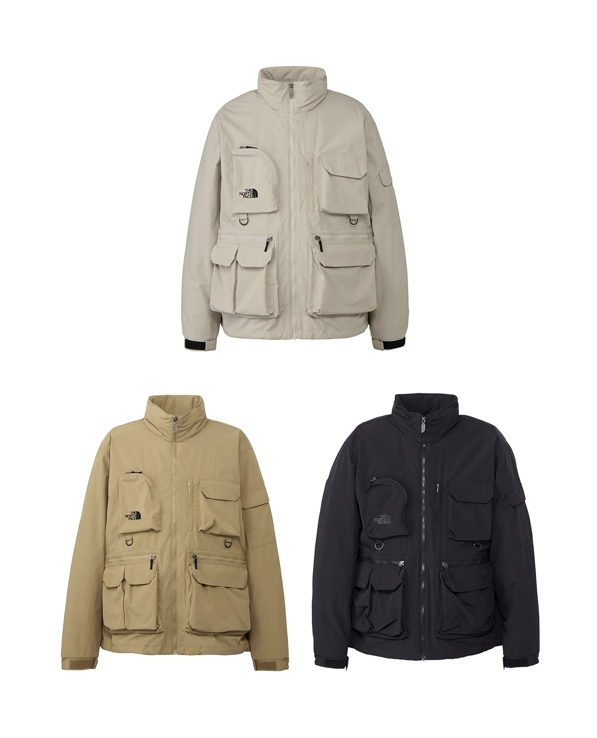 [Instock] THE NORTH FACE Field Utility Jacket NP22533 | (Black / Khaki / Ivory)