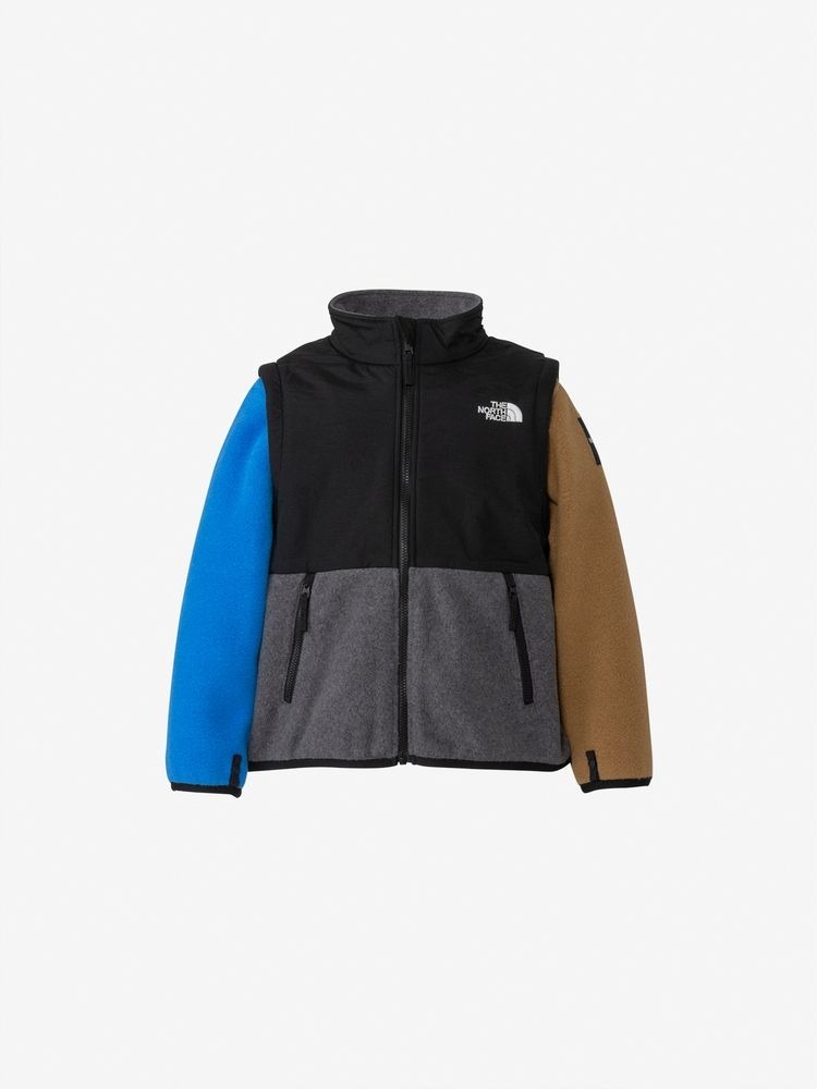 預購┃日本店鋪限定 TNF Toddler Grand Denali 2-Way Jacket Kids 中童款 拼接 兩穿 毛絨 外套