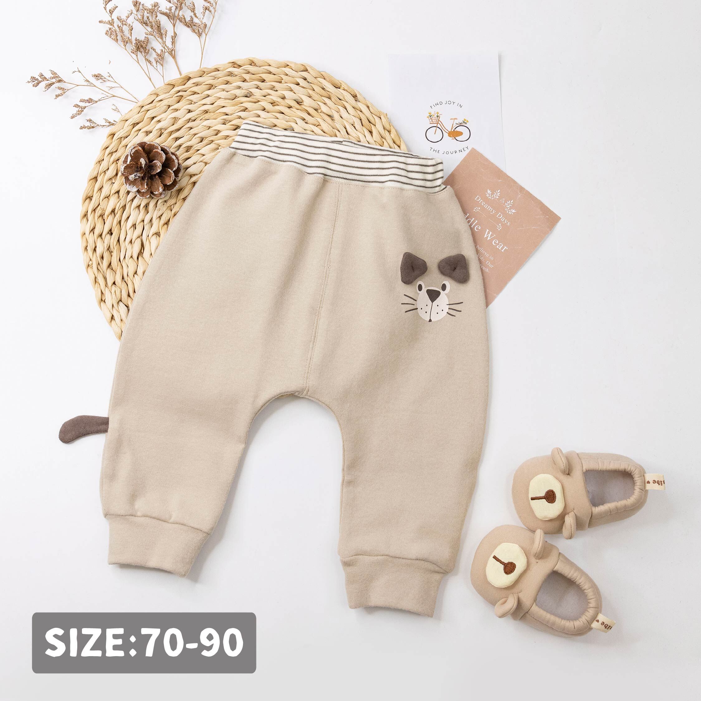 【H55510】淘氣小貓親膚護肚褲/長褲