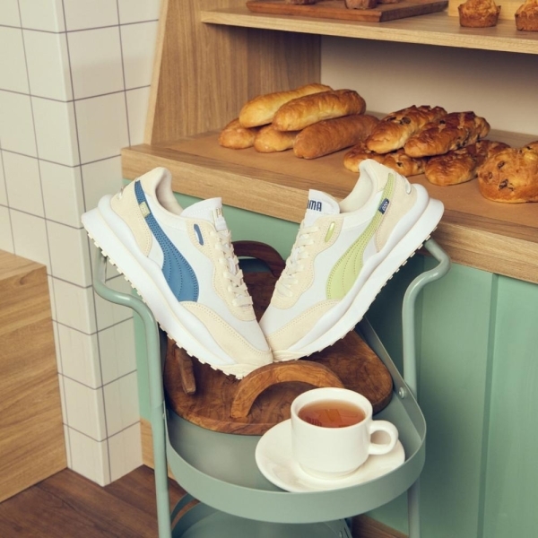 PUMA 休閒鞋 STYLE RIDER PLAY ON SD 米白 藍綠 復古 男女 37458808