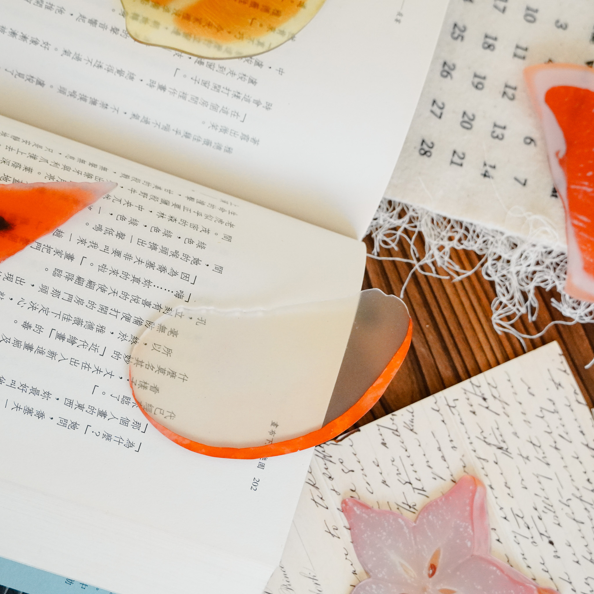 創意水果切片書籤 五入組