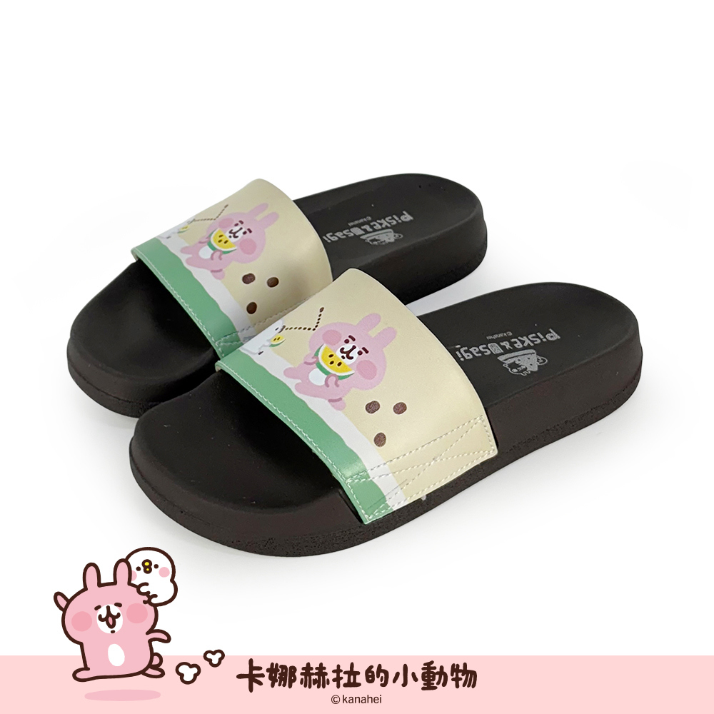 Paidal x 卡娜赫拉的小動物  小玉西瓜皮質一片式運動拖鞋