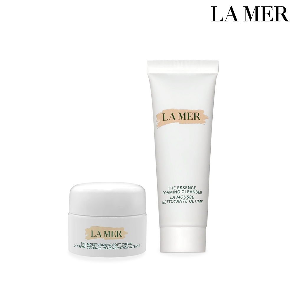 La Mer 海洋拉娜 輕盈入門組 (舒芙乳霜7ml+潔顏乳霜30ml)
