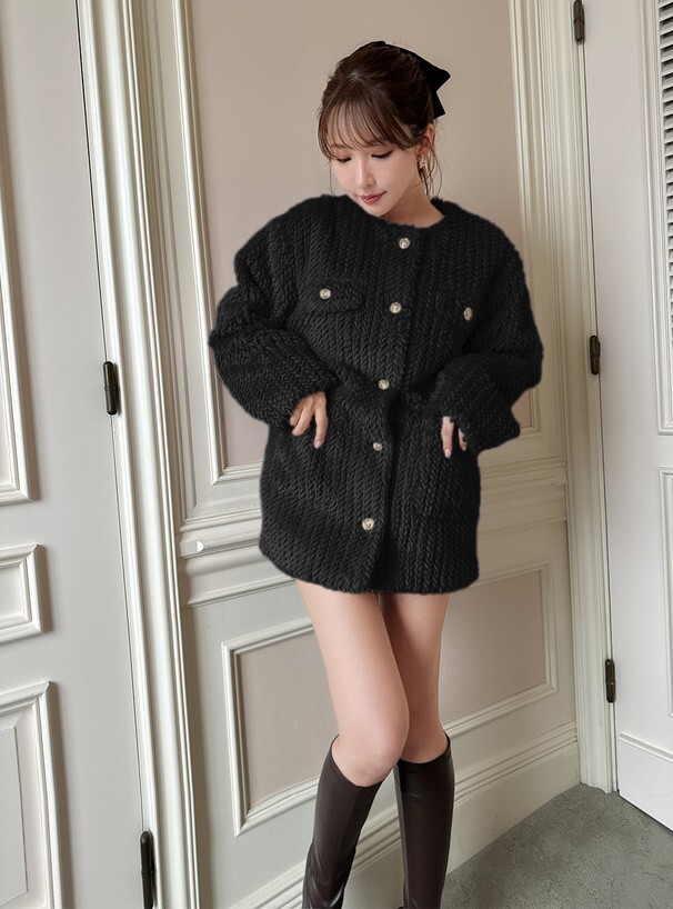 GRL 毛絨感小香風外套 三色