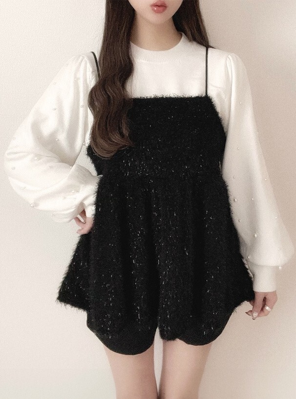 GRL 毛茸茸外搭吊帶背心