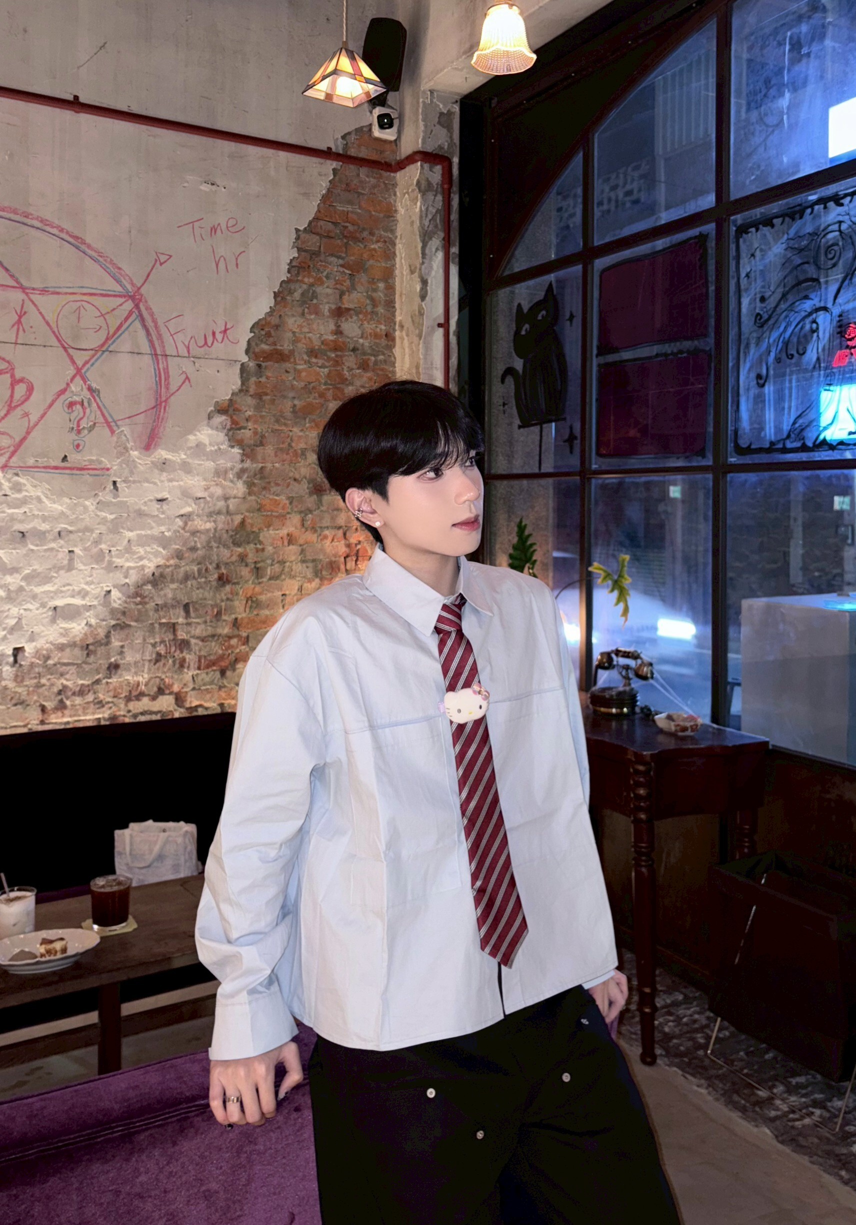 (GOAL)美式復古紅條紋領帶