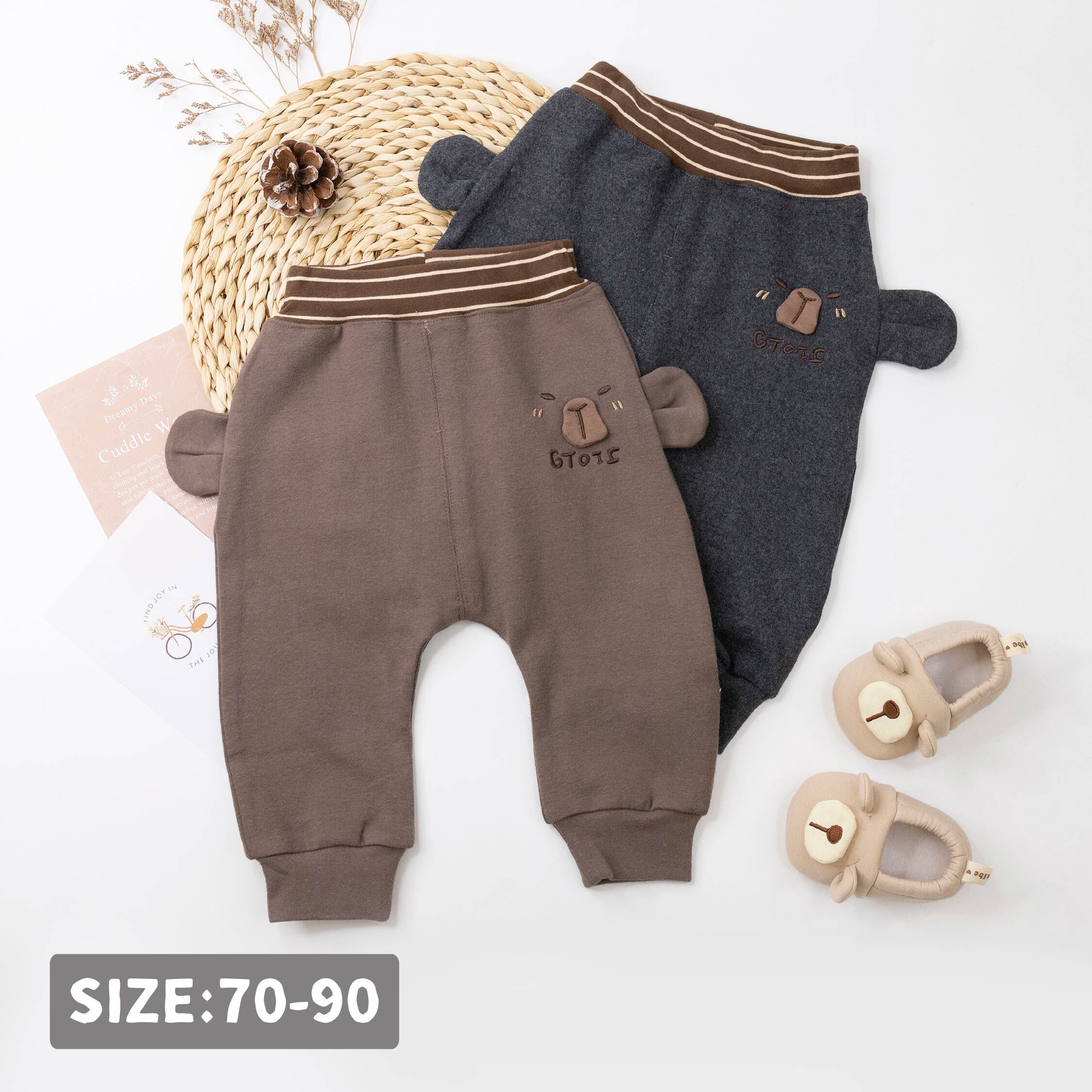 【H55512】可愛熊熊親膚護肚褲/長褲＊二色