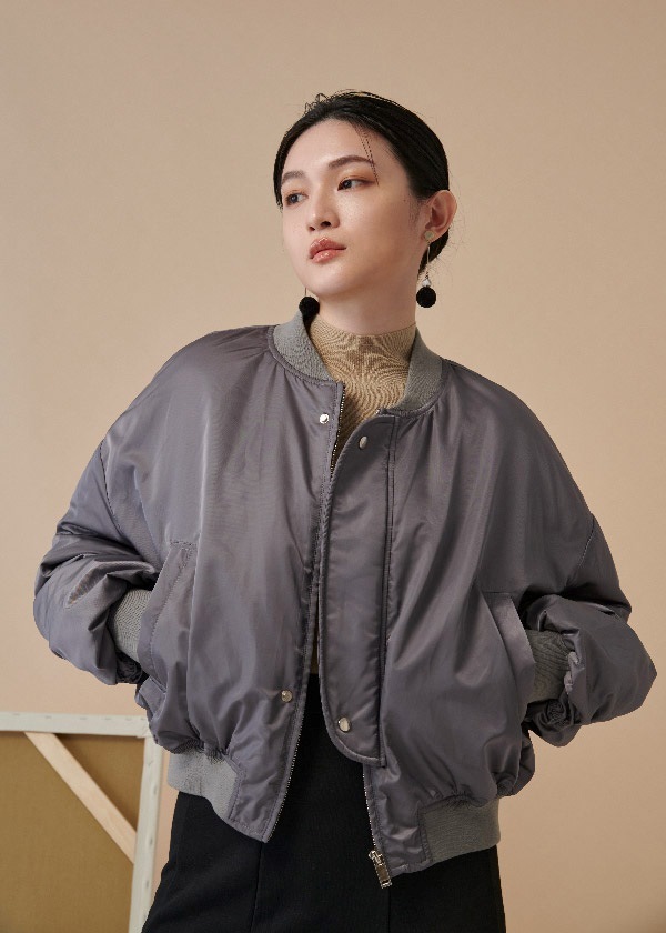 自在光澤休閒外套