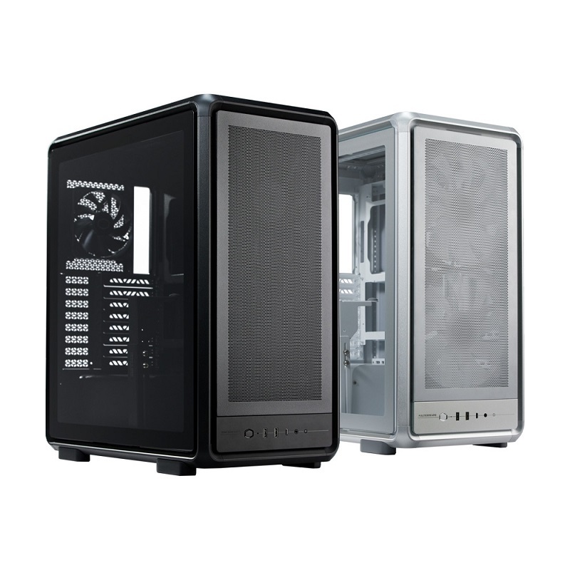 米特3C數位–酷碼 MasterFrame 500 Mesh 無光版 鋼化玻璃側板電腦機殼 黑色/銀色