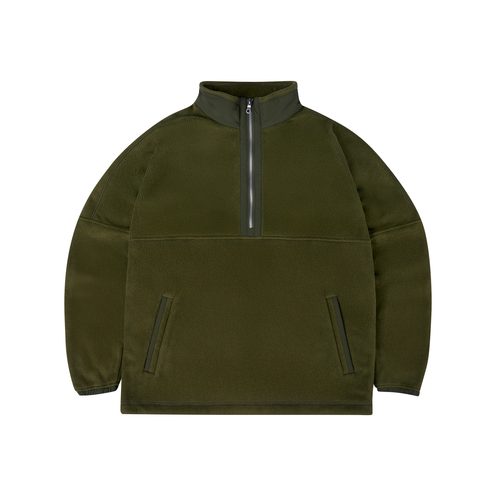 中性半開襟刷毛上衣_KAMET