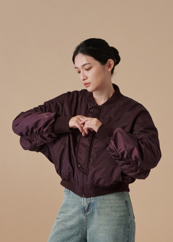 自在光澤休閒外套