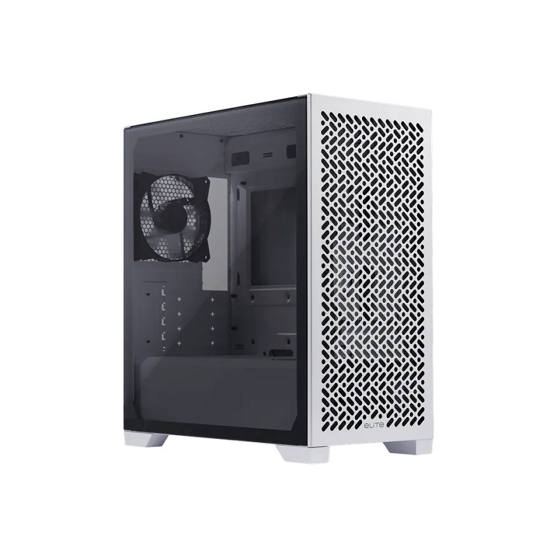 米特3C數位–Cooler Master 酷碼 Elite 302 Lite 強化玻璃側板電腦機殼 黑色/白色