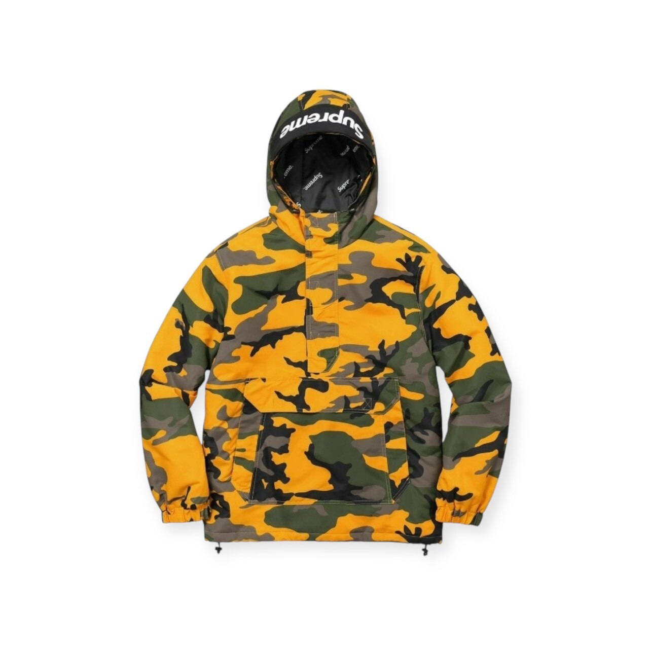 SUPREME 17FW HOODED LOGO HALF ZIP PULLOVER FULL SIZE