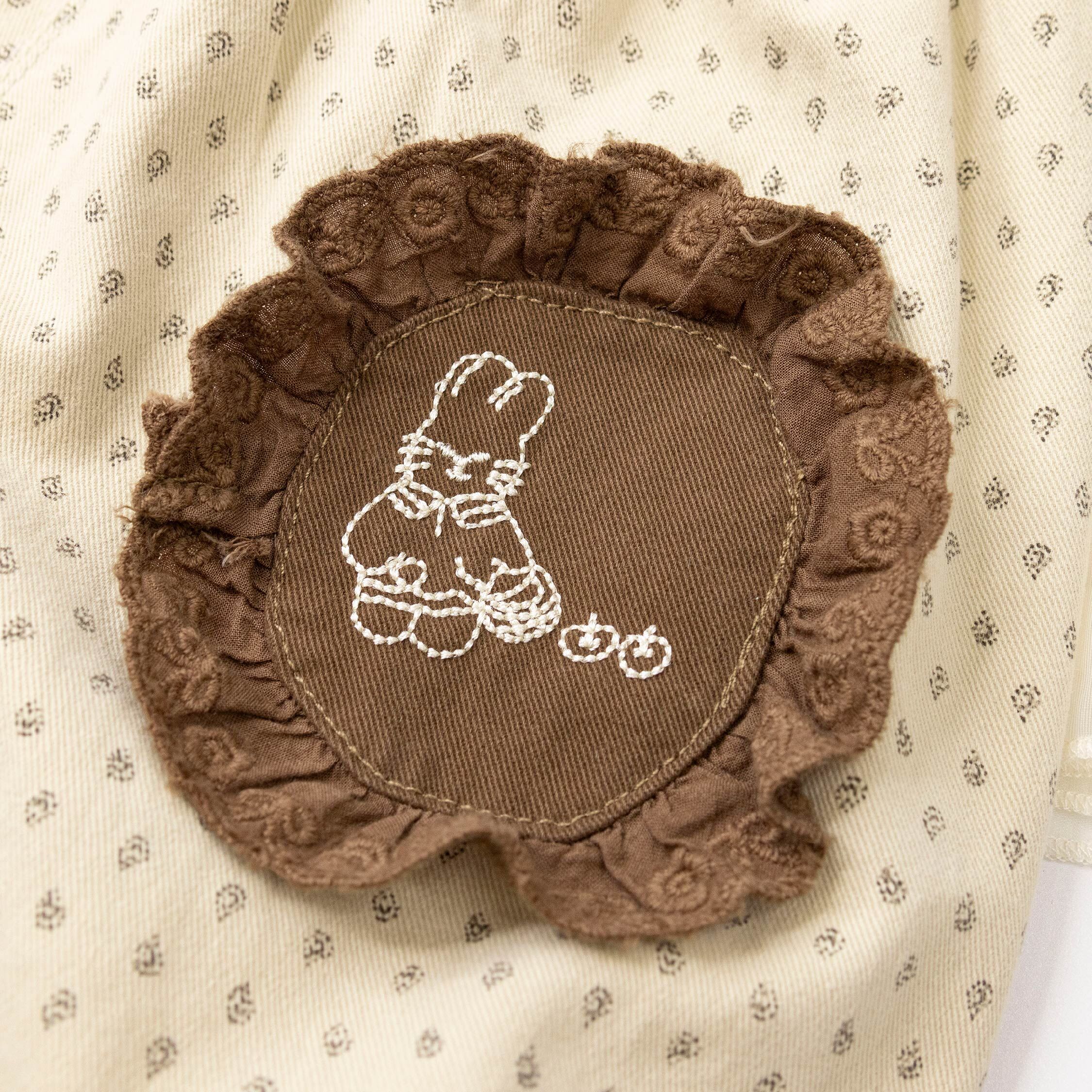 【H55516】復古歐式花園縮口褲