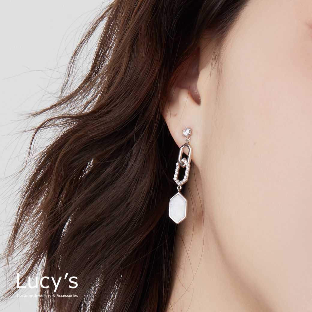 幾何光映 耳環 (二色) (125234/125236)