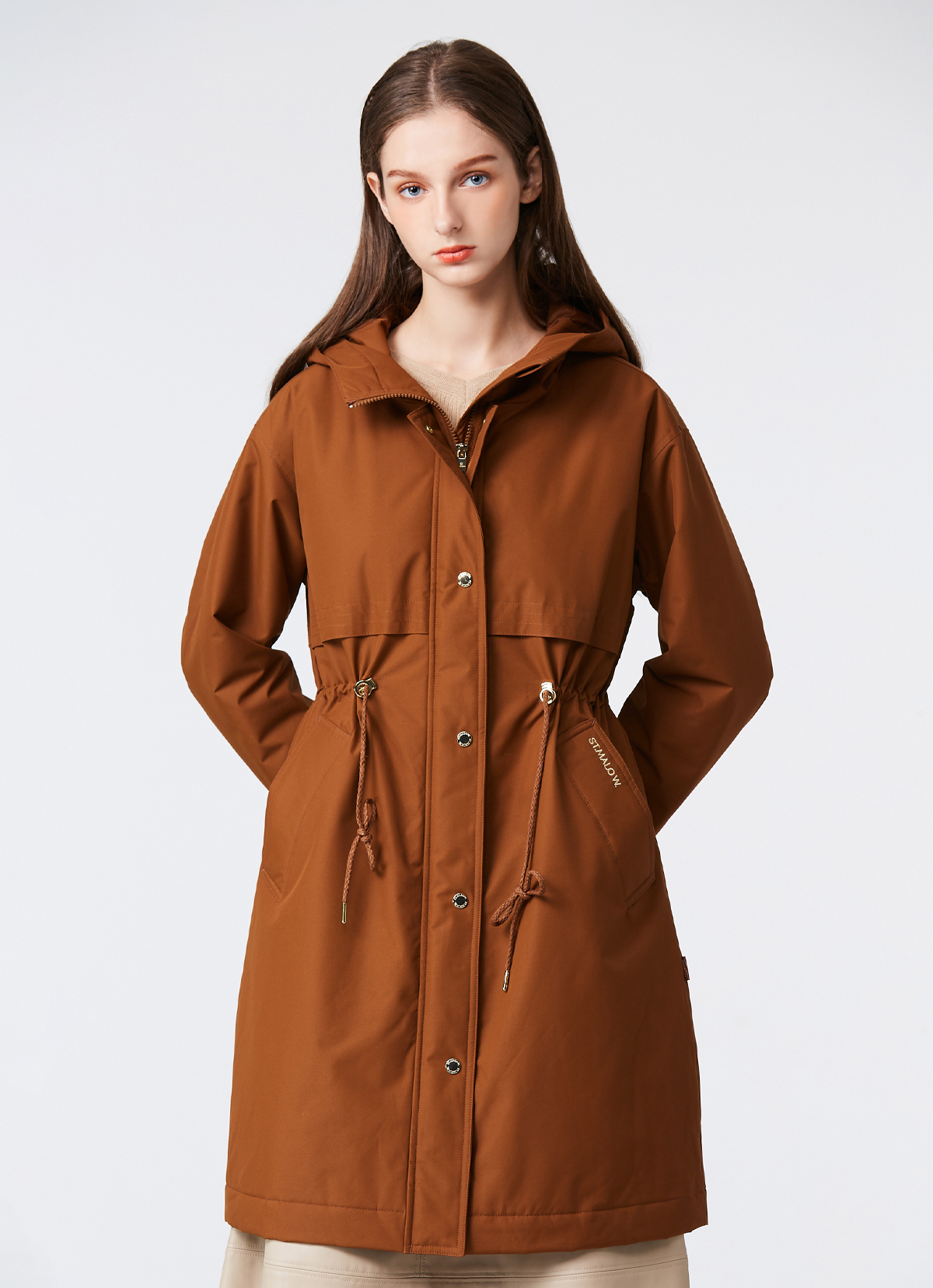 貝爾格雷石墨烯派克風衣-2535WJ-秋葉棕