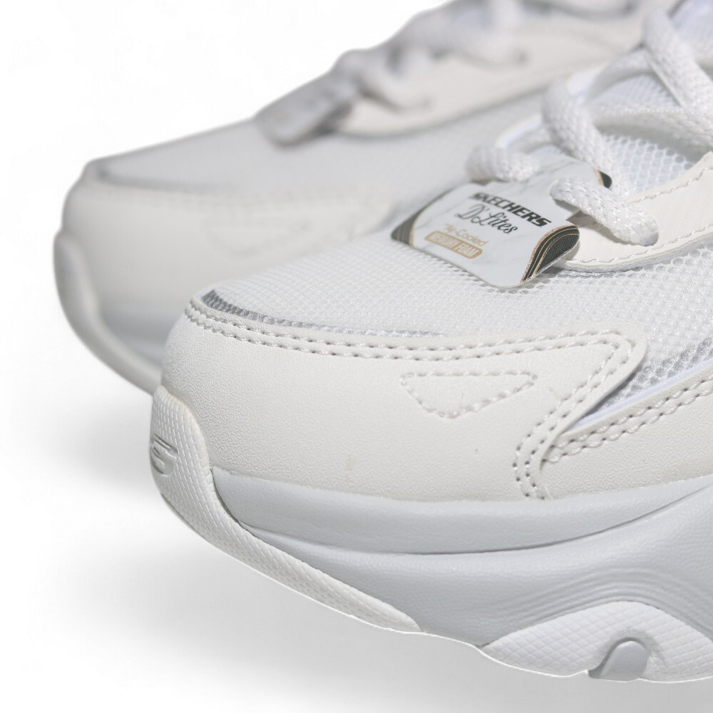 SKECHERS 休閒鞋 D'LITE 5.0 白灰 復古 老爹鞋 女 150524WGY