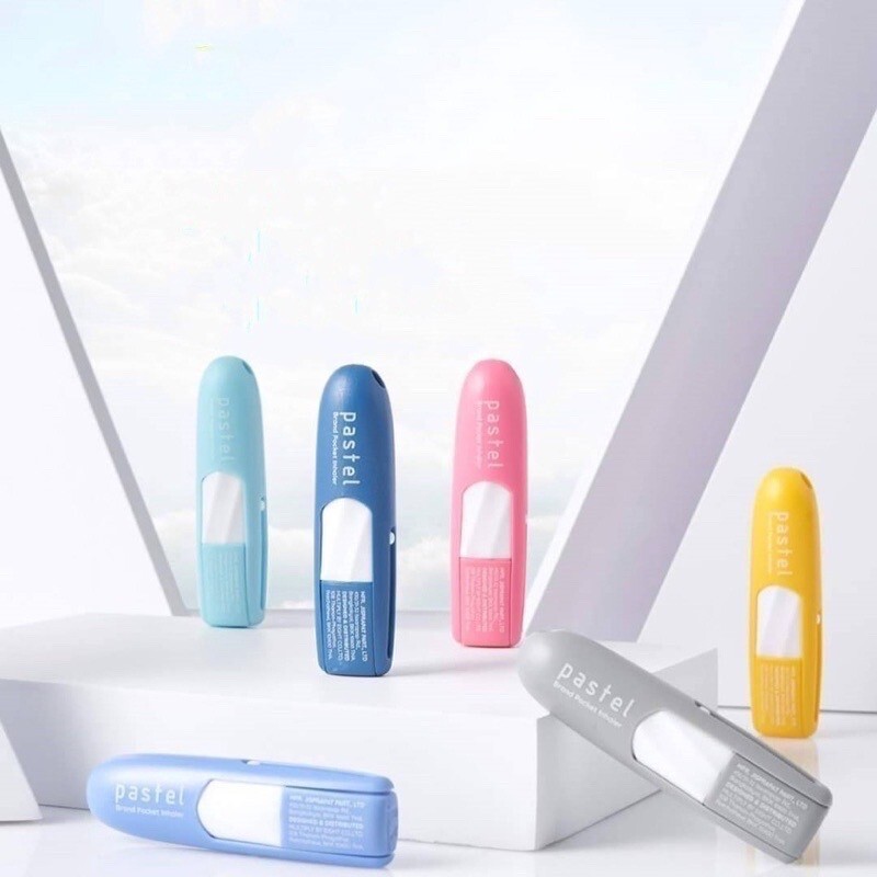 泰國 Pastel 薄荷香氛通鼻棒｜馬卡龍色／透明款 隨身提神香氛棒