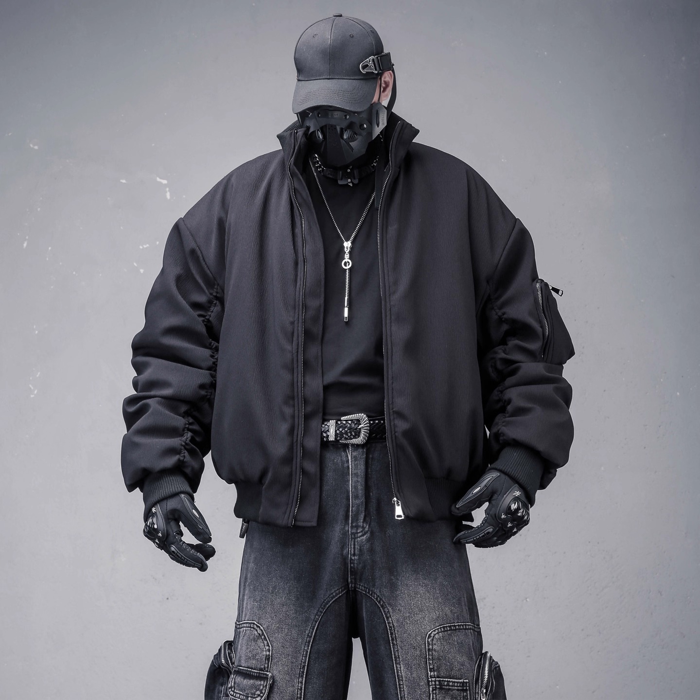 𝙏𝙀𝘾𝙃𝙒𝙀𝘼𝙍 機能飛行立領棒球外套