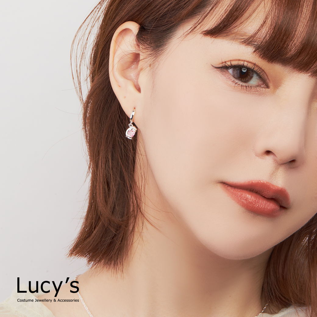 925純銀 萌寵 易扣耳環 (124580)