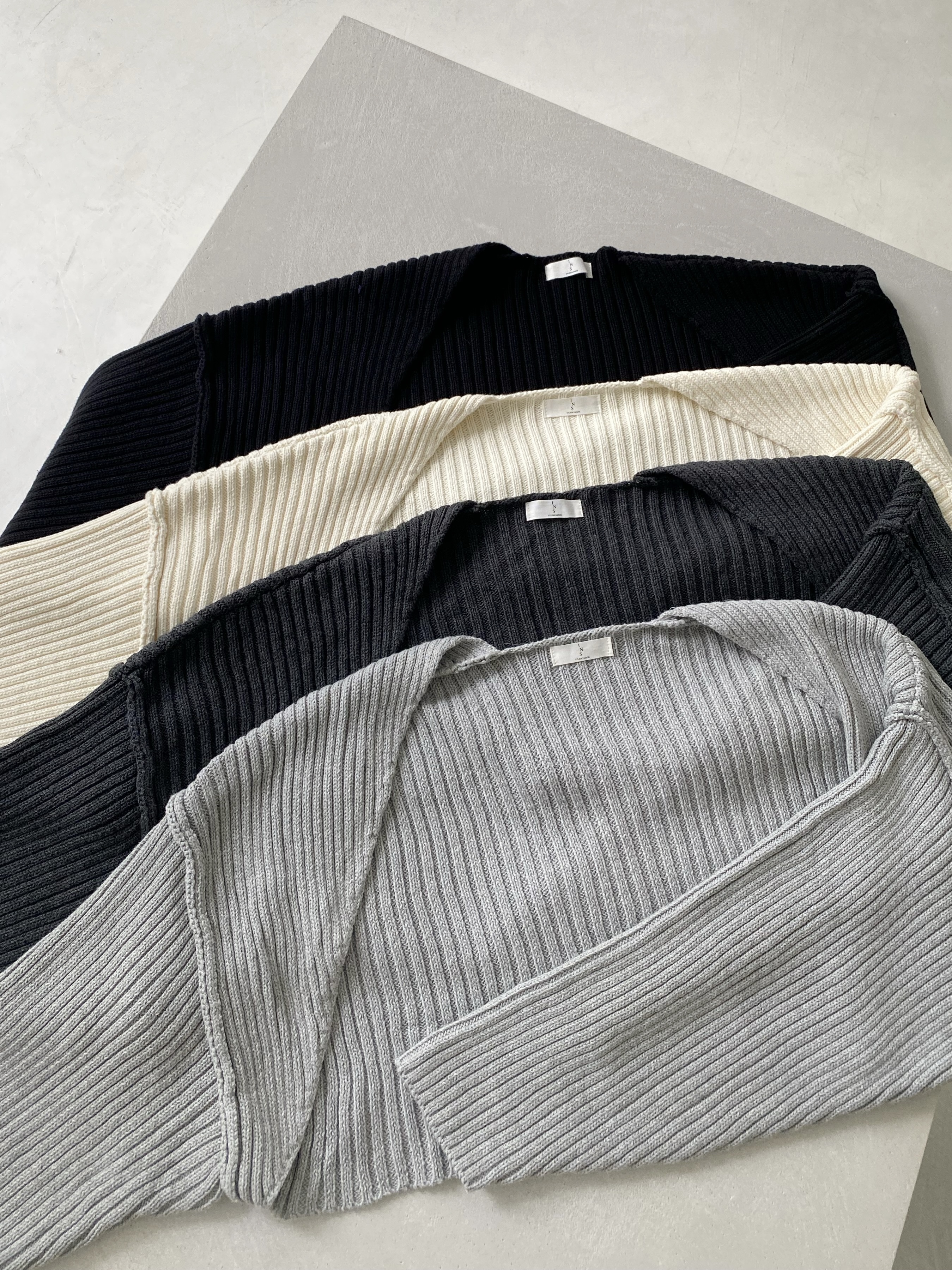 鬆弛感寬鬆針織罩衫