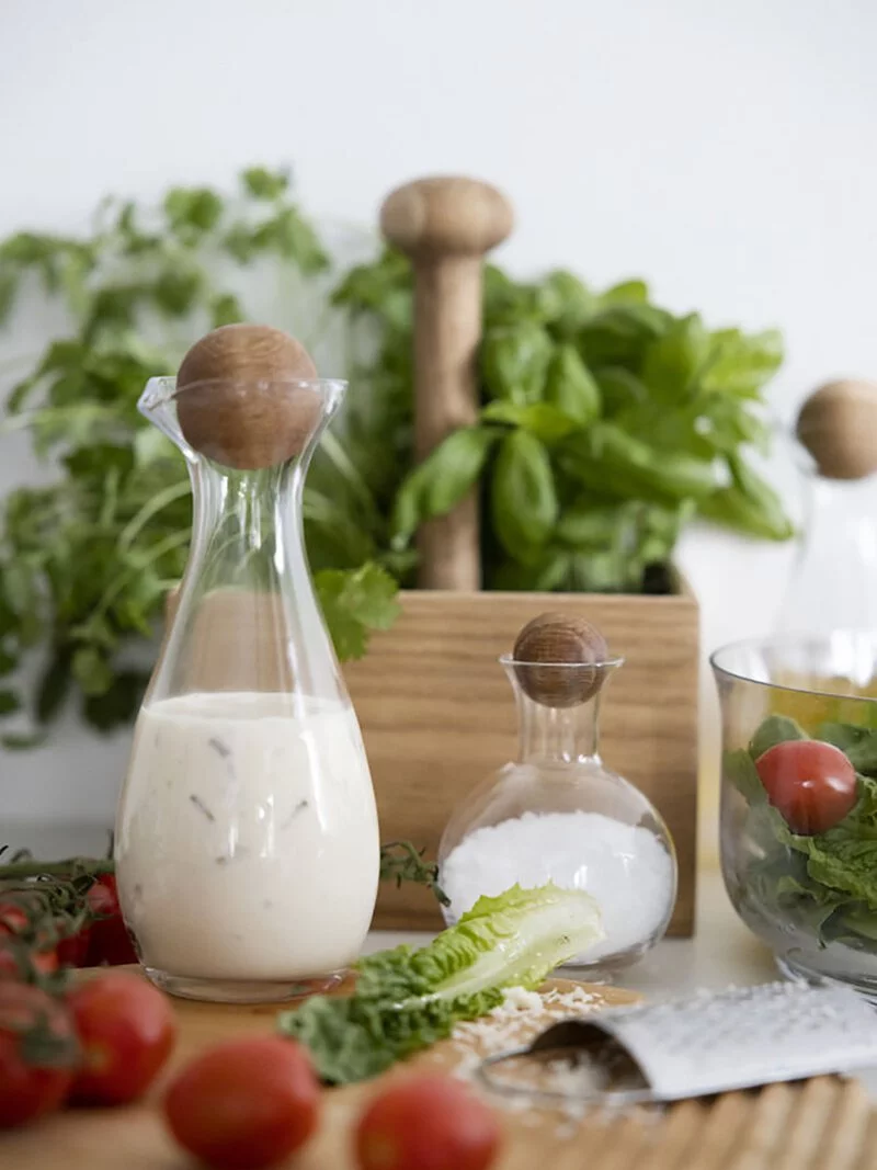 Sagaform-橡木球瓶塞油醋瓶,Anton Björsing 設計,裝油醋或牛奶、清酒、葡萄酒