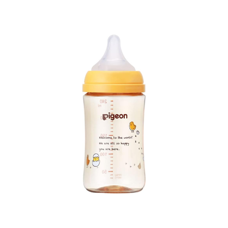 Pigeon | SofTouch™ 3rd Gen PPSU printing Wide-Neck Bottle 240ml (with M Teat)