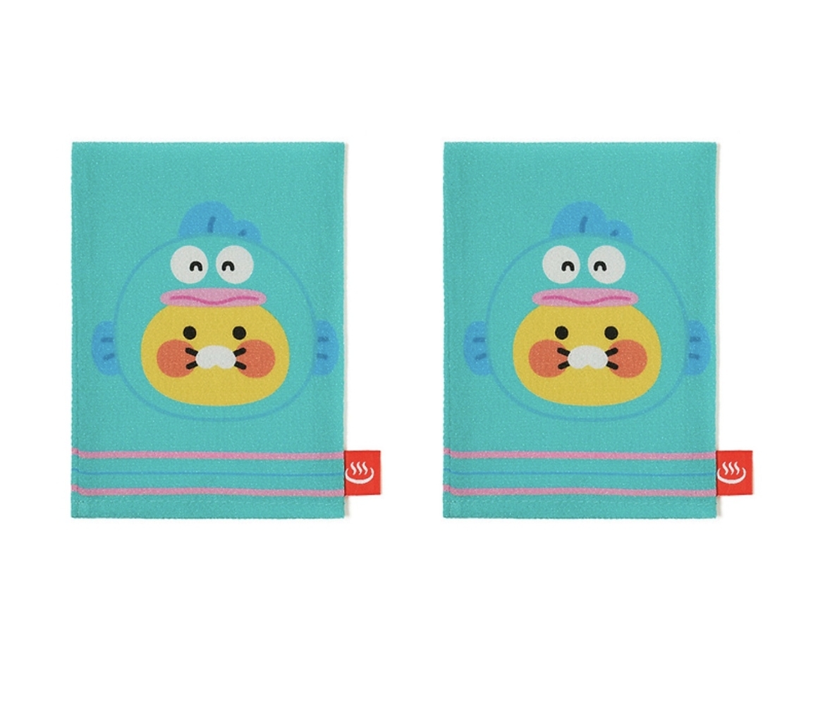 【OWN】Kakao Friends X hangyodon 毛巾 小毛巾 抹布 一組有兩個 人魚漢頓 三麗鷗 Sanrio 韓國限定 聯名產品
