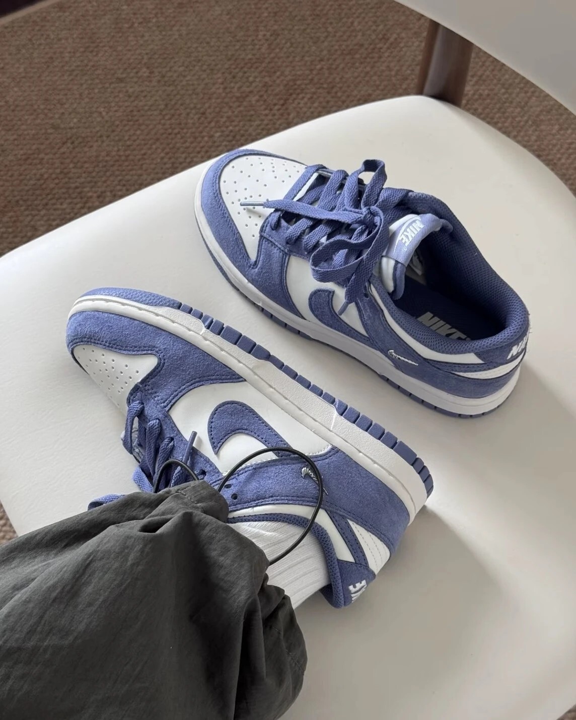 NIKE DUNK LOW WMNS 薰衣草紫 麂皮 金屬勾 女鞋 IB4417-103