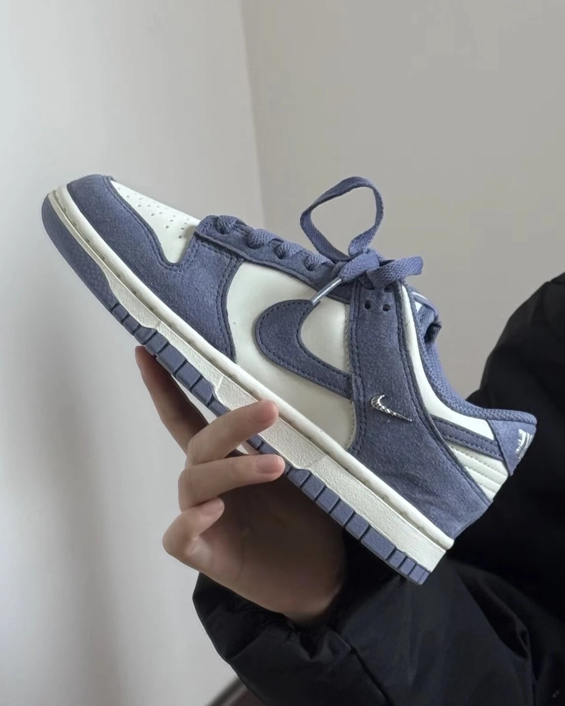 NIKE DUNK LOW WMNS 薰衣草紫 麂皮 金屬勾 女鞋 IB4417-103