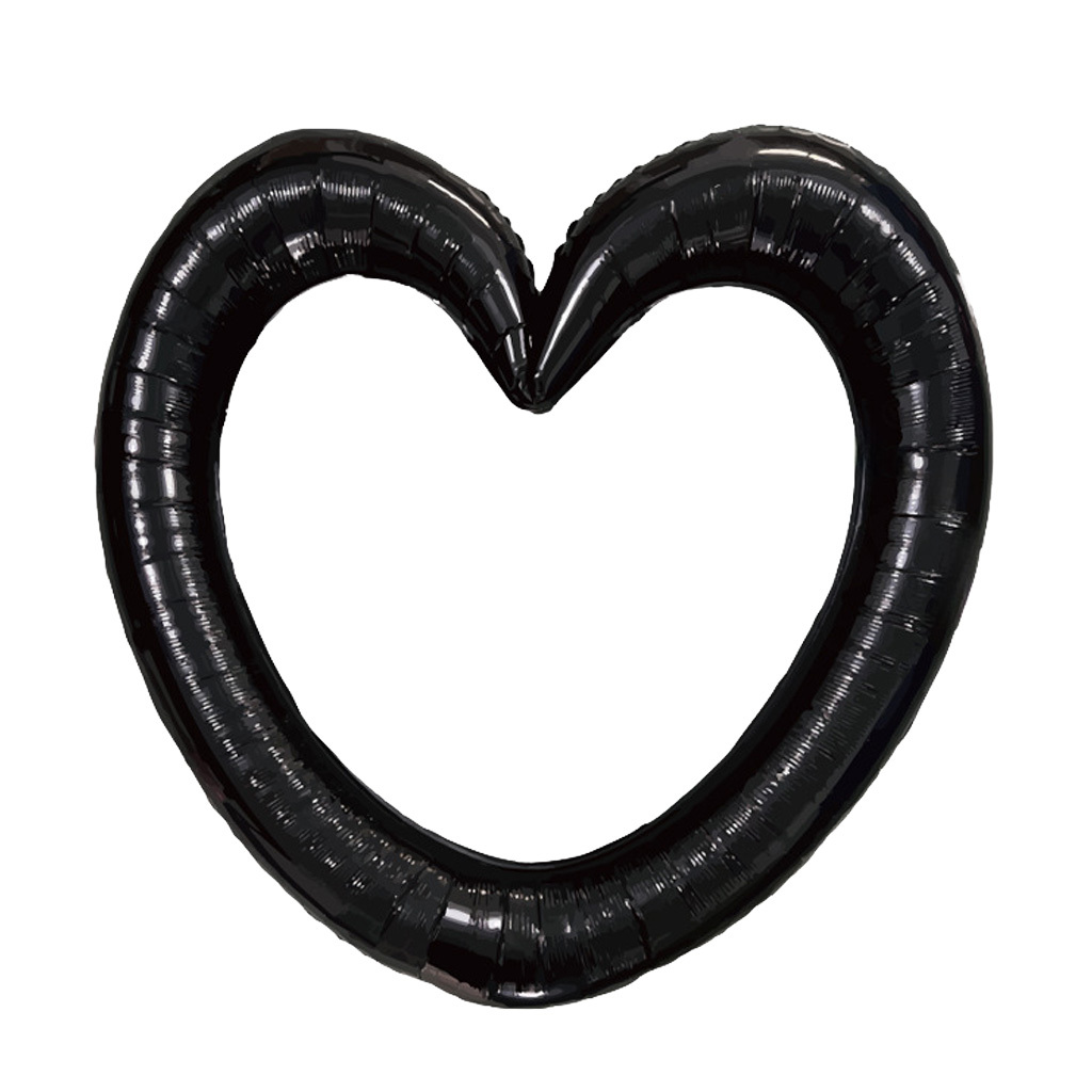 素面鋁箔丨鏤空愛心氣球