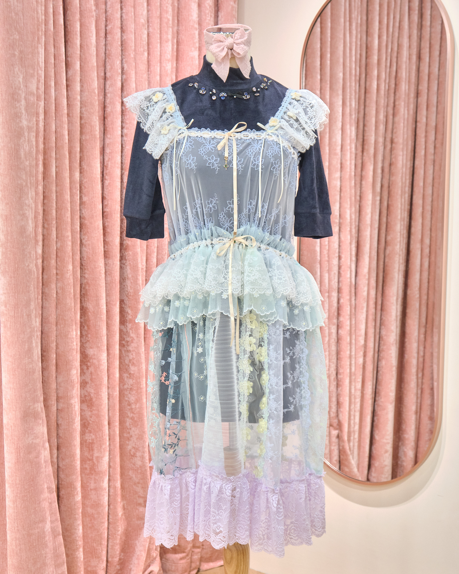 12904 Classic Handmade Laced Long Camisole