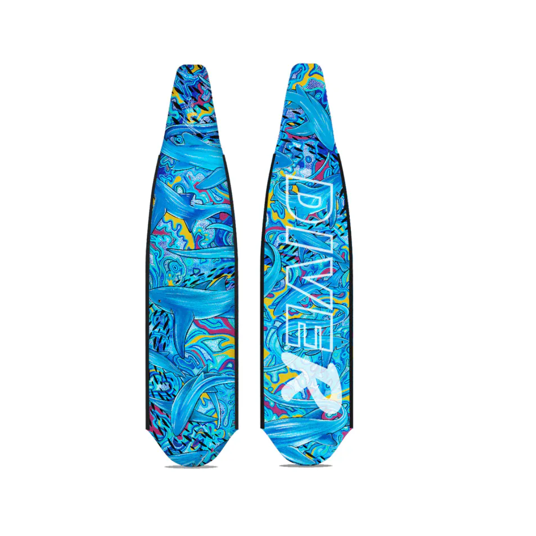 ▲DiveR 全碳纖維長蛙板-長尾曳影