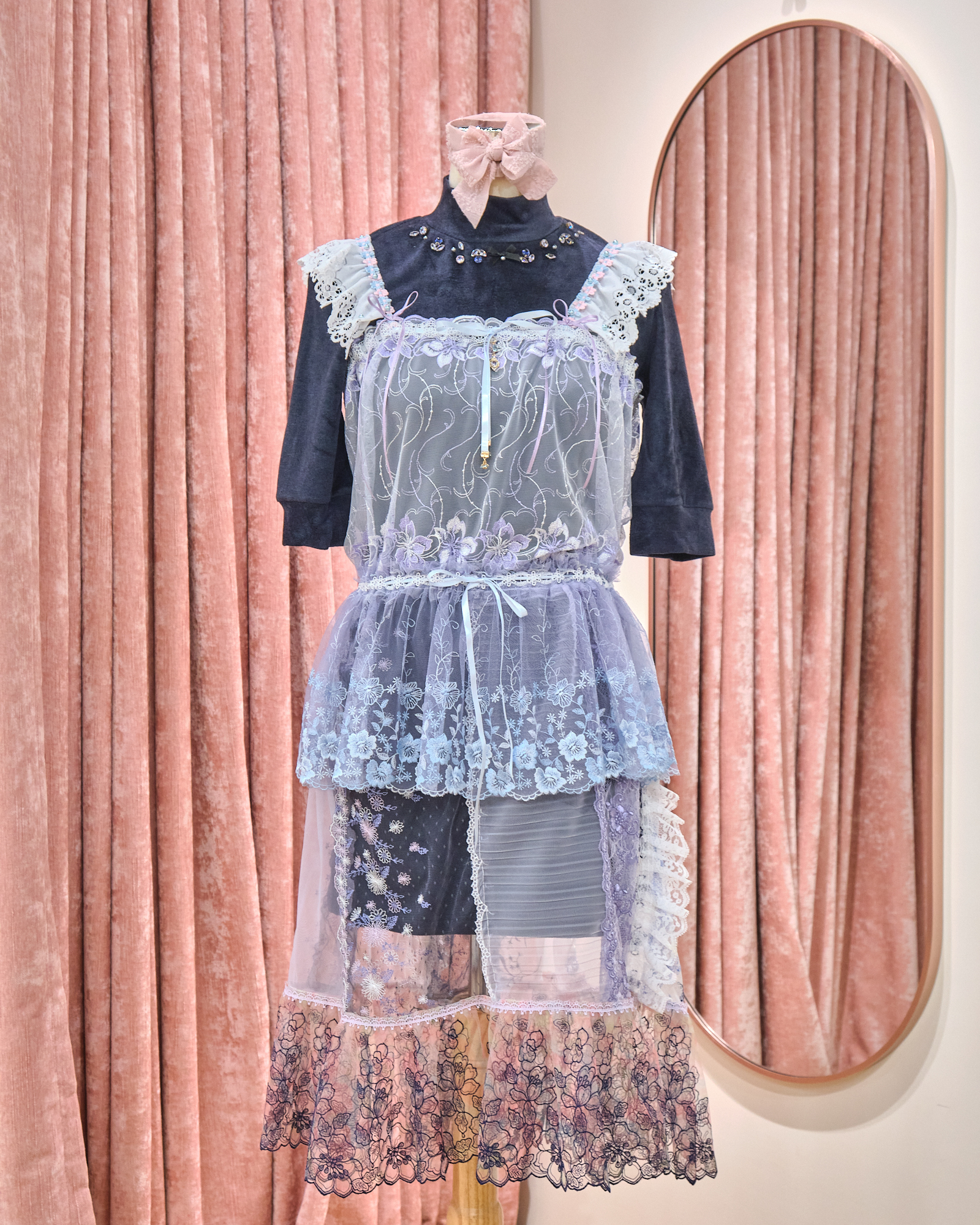 12903 Classic Handmade Laced Long Camisole