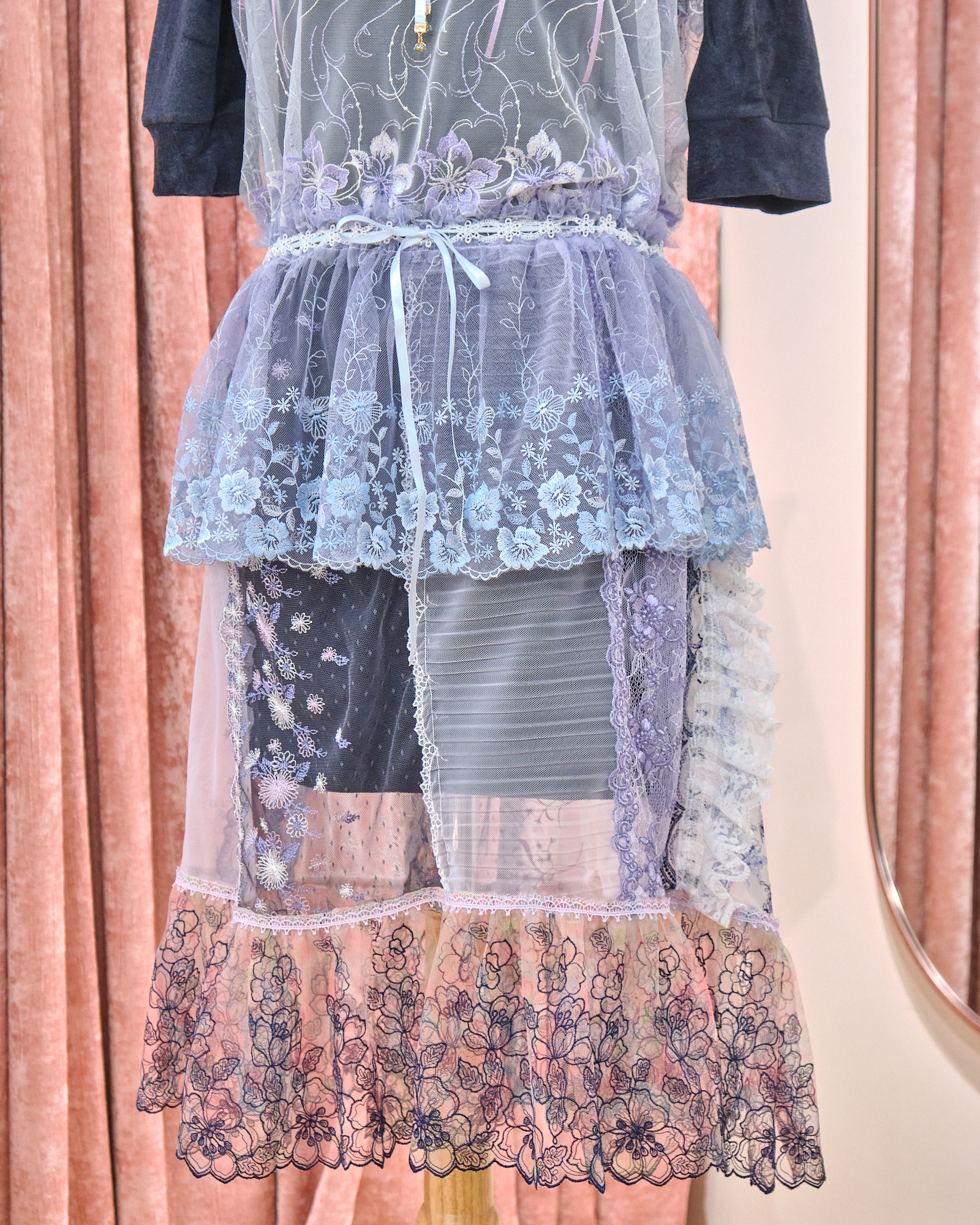 12903 Classic Handmade Laced Long Camisole