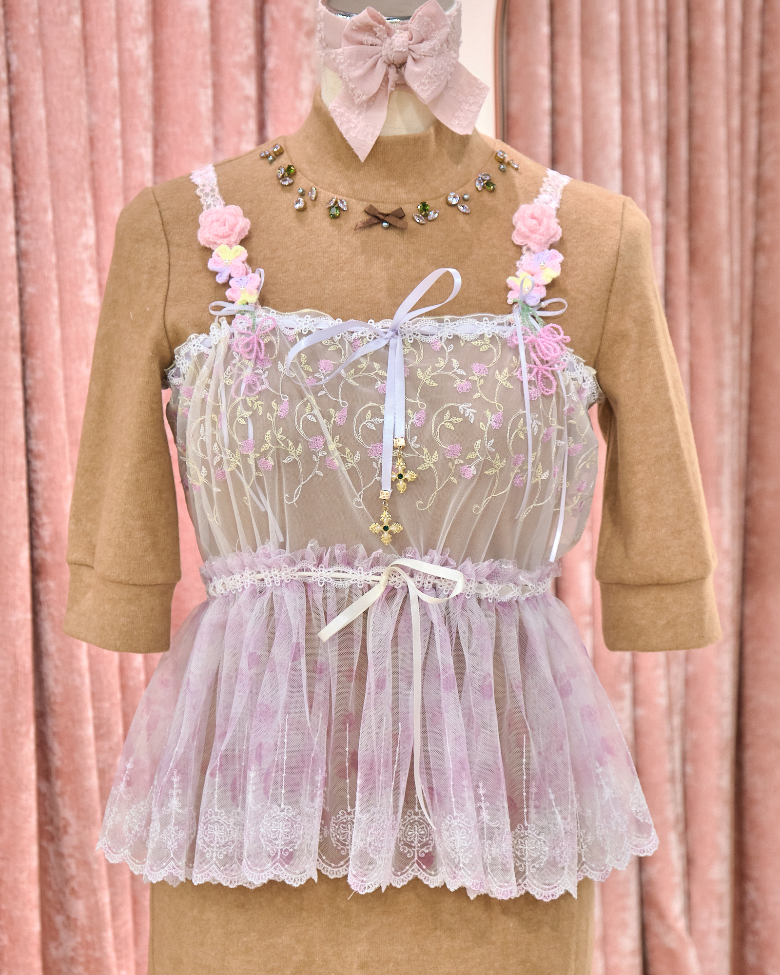 12900 Classic Handmade Laced Camisole