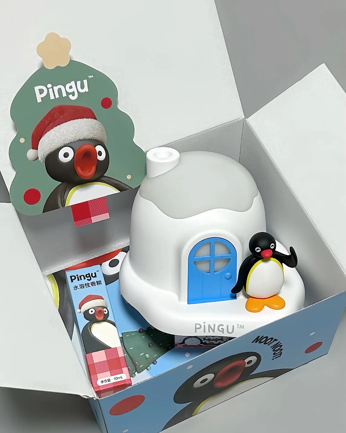 正版授權 PINGU 企鵝家族 雪屋造型 加濕器 擴香機