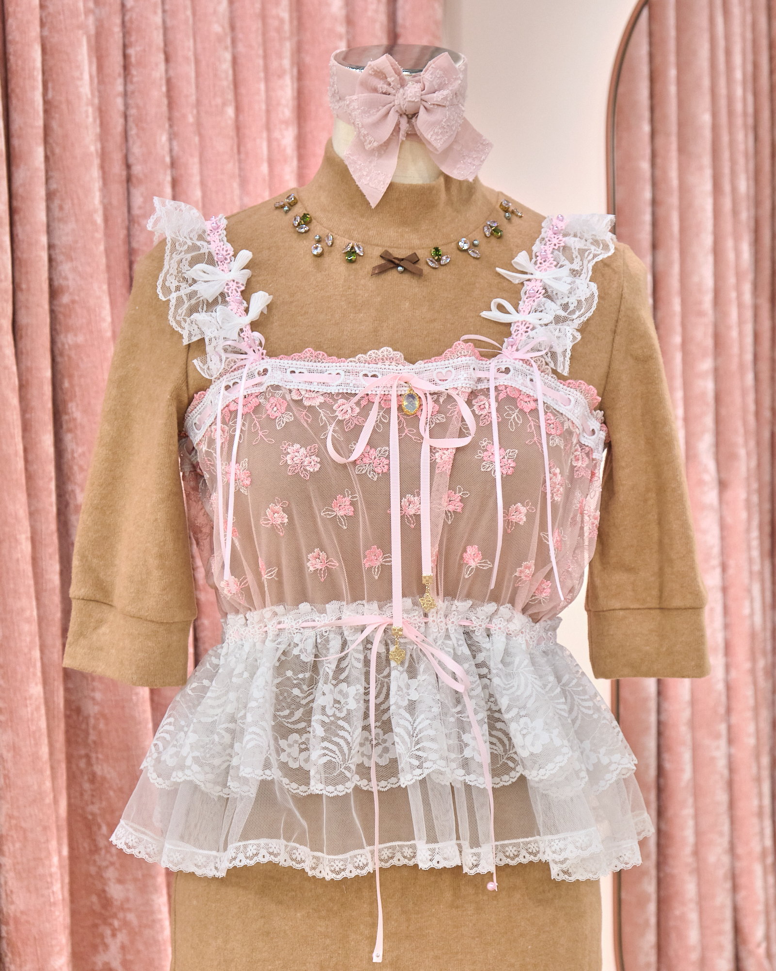 12899 Classic Handmade Laced Camisole