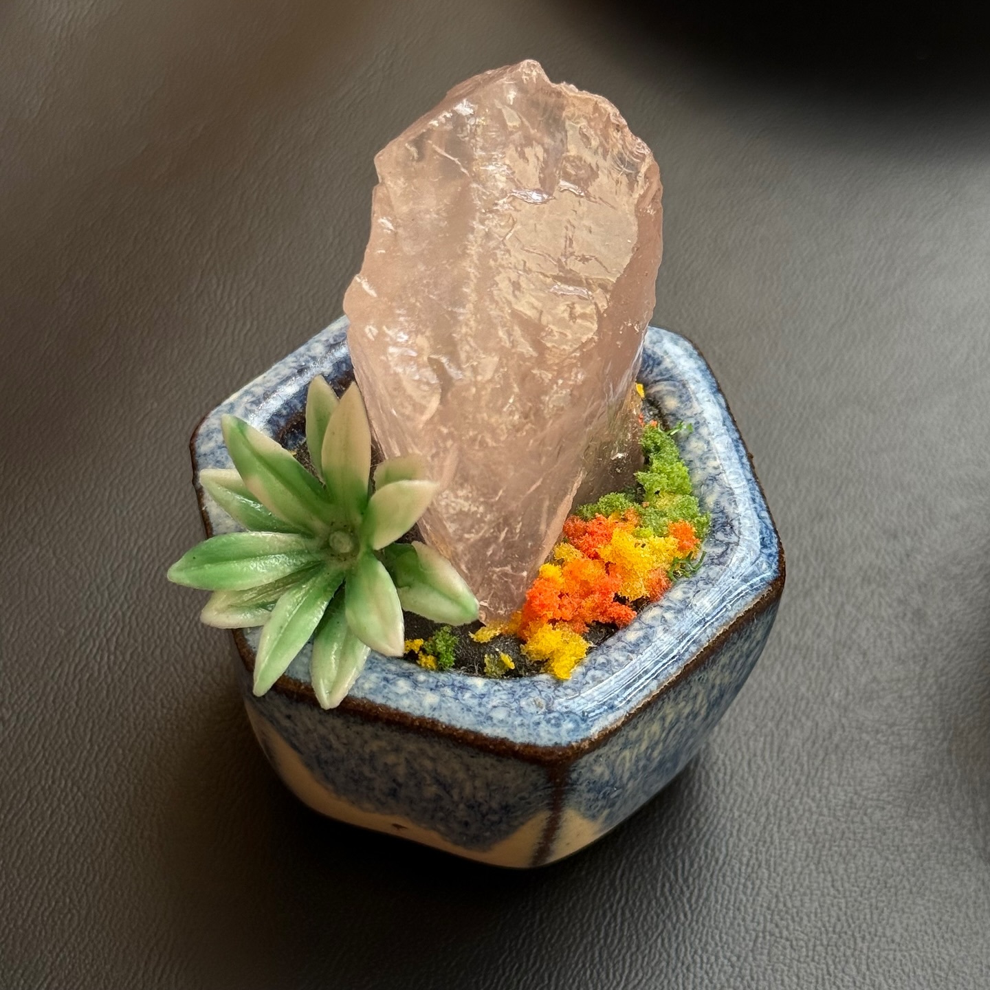 [原石] 紫水晶原礦 小盆栽