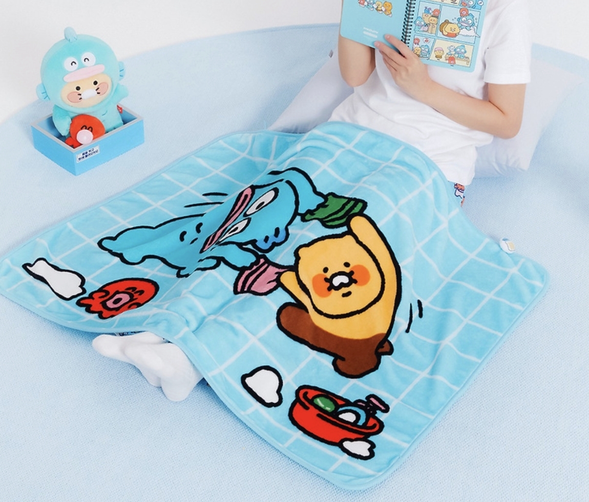 【OWN】Kakao Friends X hangyodon 毛毯 被子 小被子 春植 人魚漢頓 三麗鷗 Sanrio 韓國限定 聯名產品