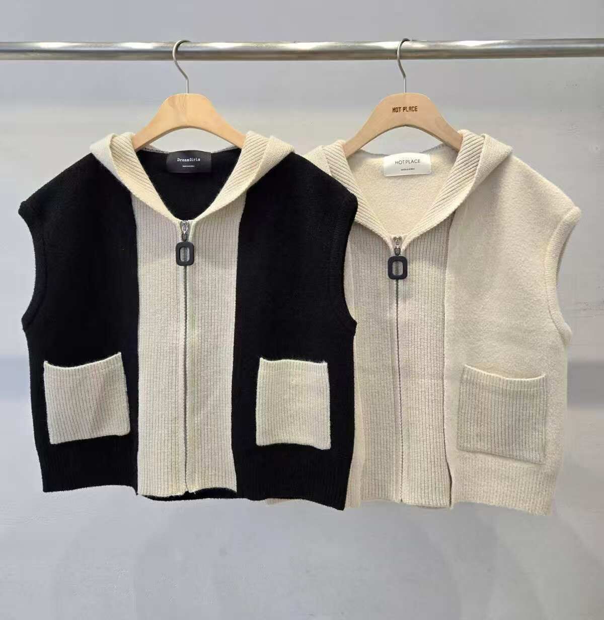 HP5111 背心連帽針織外套