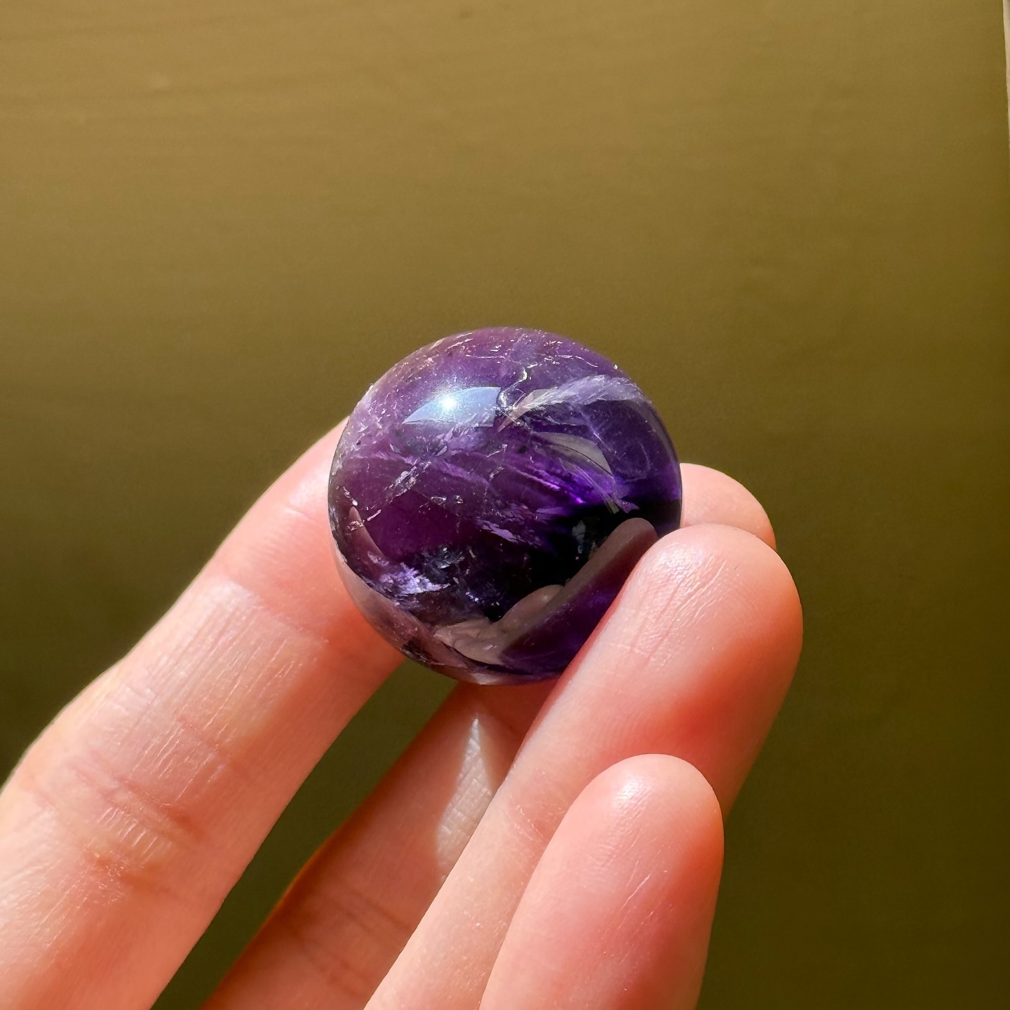 [原石] 紫水晶 水晶小球 約20mm