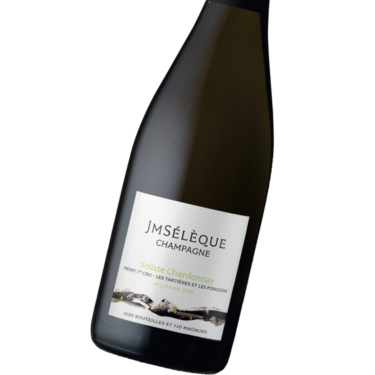 JM Seleque Soliste Chardonnay Pierry 1er Cru Les Tartieres Porgeons 2018 Champagne