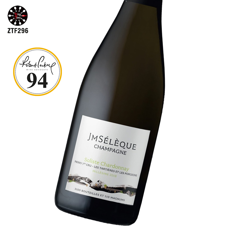 JM Seleque Soliste Chardonnay Pierry 1er Cru Les Tartieres Porgeons 2018 Champagne