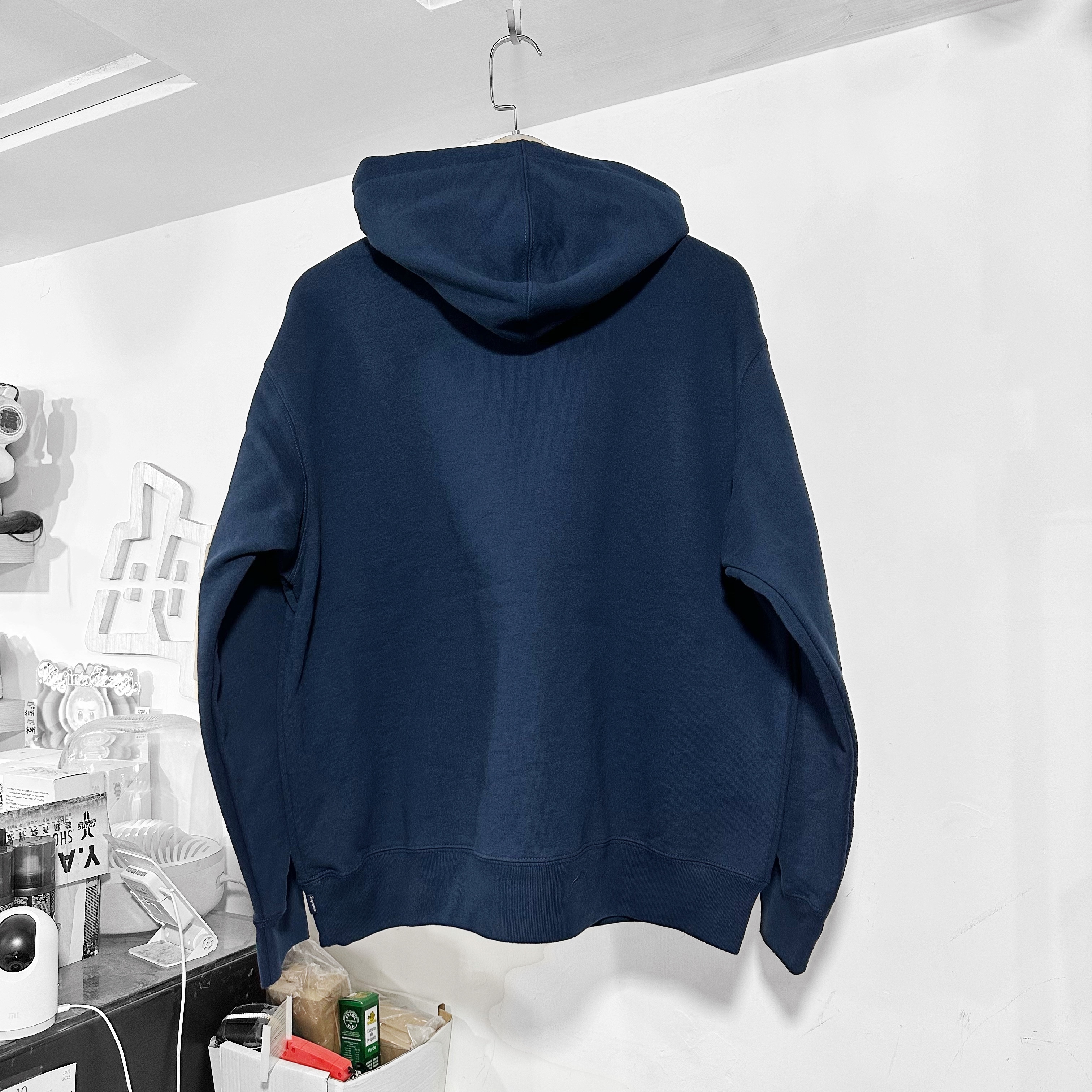 Supreme FW25 Classic Logo Shop Hooded Tokyo Exclusive 東京門市限定 NAVY