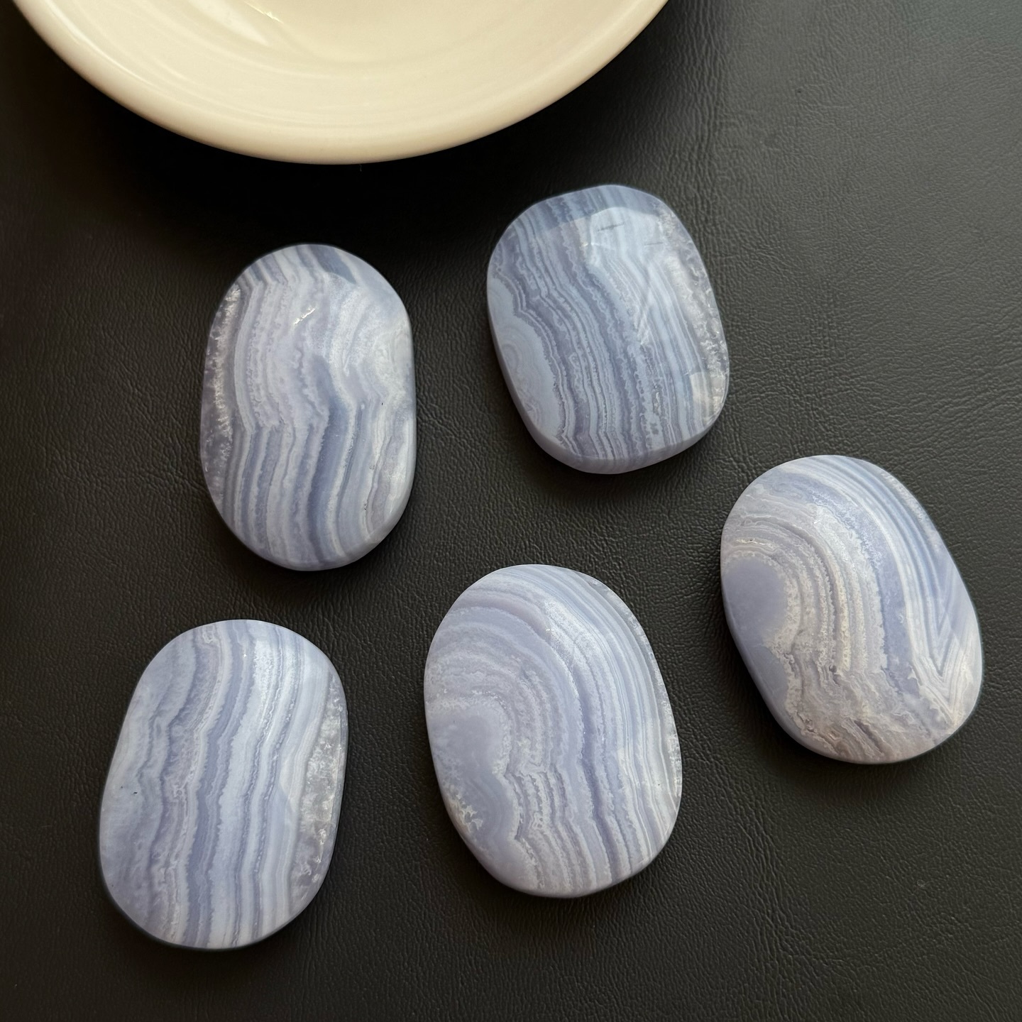 [原石] 藍紋瑪瑙 水晶把玩